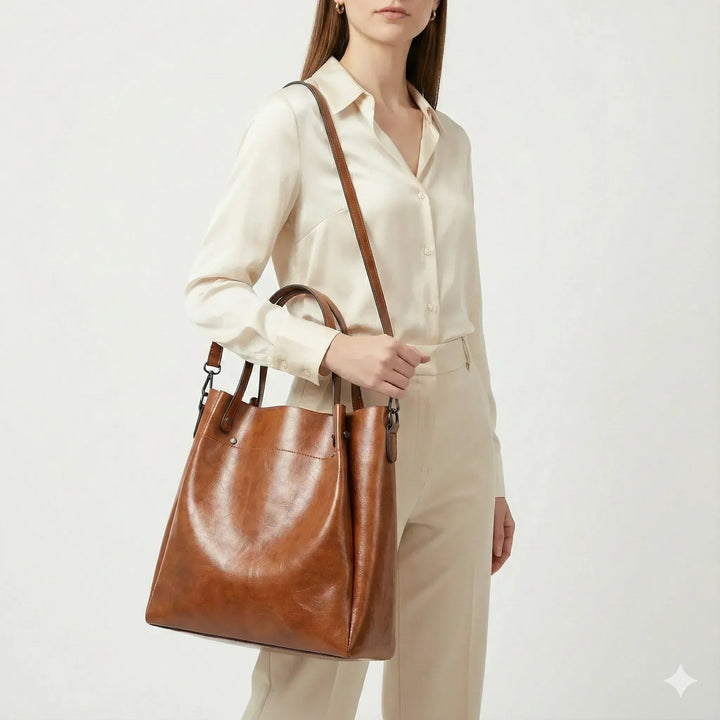 Gabrielle Élysée | Sac à main en cuir véritable