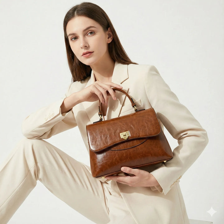 Charlotte Marais | Sac à main en cuir véritable
