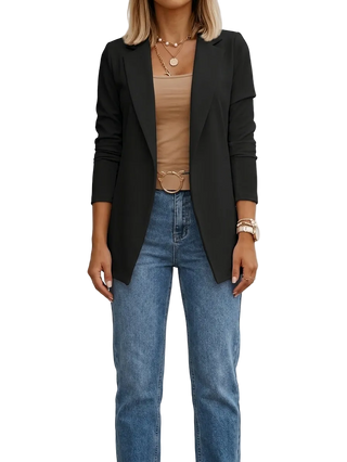 Amélie | Blazer drapé élégant
