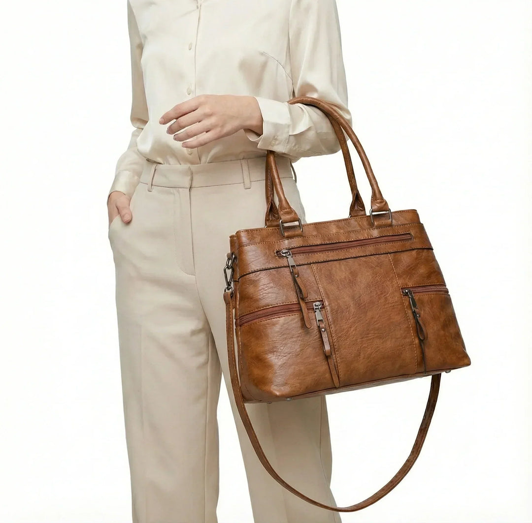 Fleur Marais | Sac à main en cuir véritable