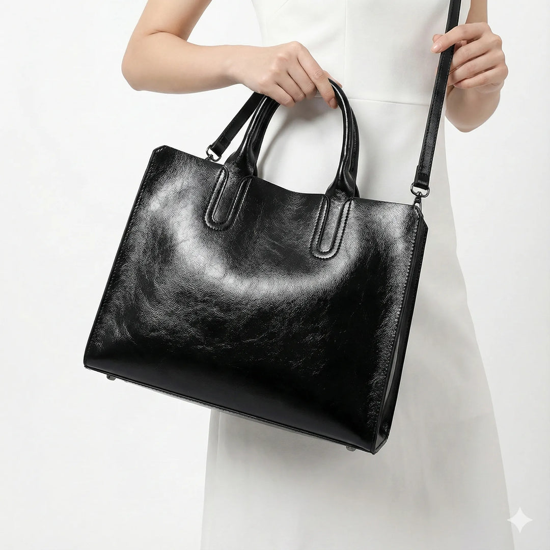Angélique Rivoli | Sac porté épaule en cuir véritable