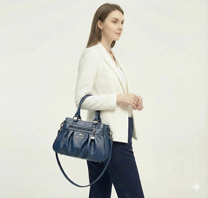 Fleur Rivoli | Sac à main en cuir véritable