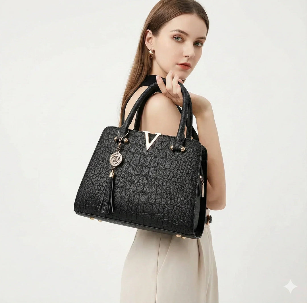 Capucine Rivoli | Sac à main en cuir véritable