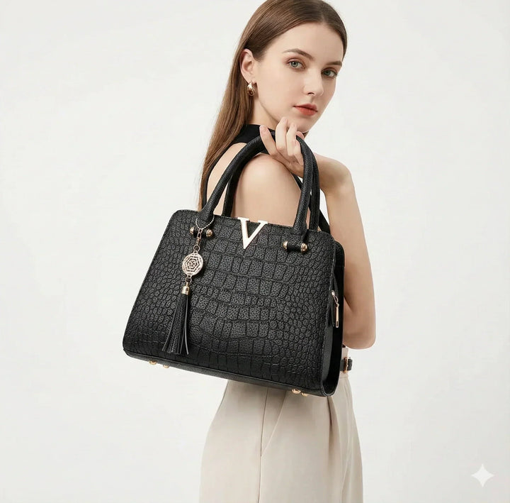 Capucine Rivoli | Sac à main en cuir véritable