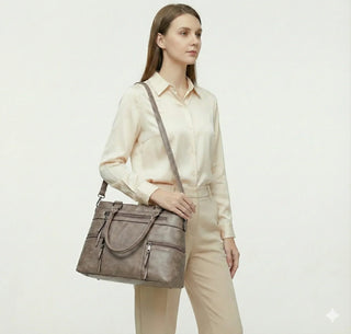 Fleur Marais | Sac à main en cuir véritable