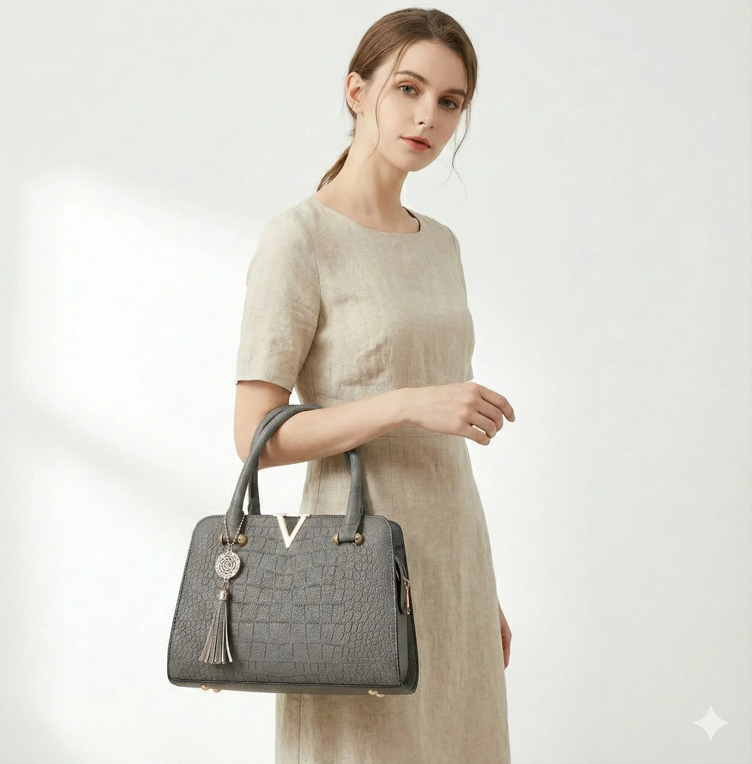 Capucine Rivoli | Sac à main en cuir véritable