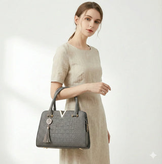 Capucine Rivoli | Sac à main en cuir véritable