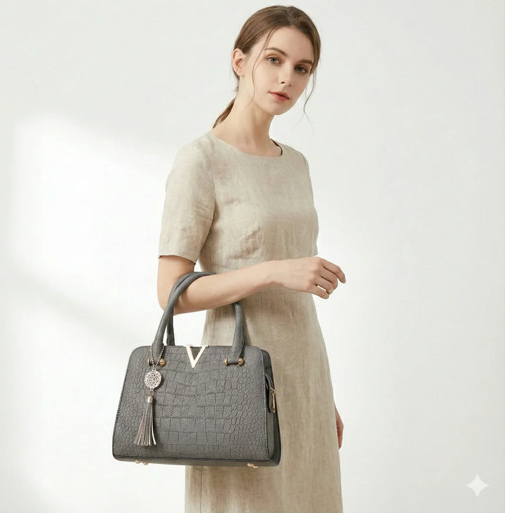 Capucine Rivoli | Sac à main en cuir véritable