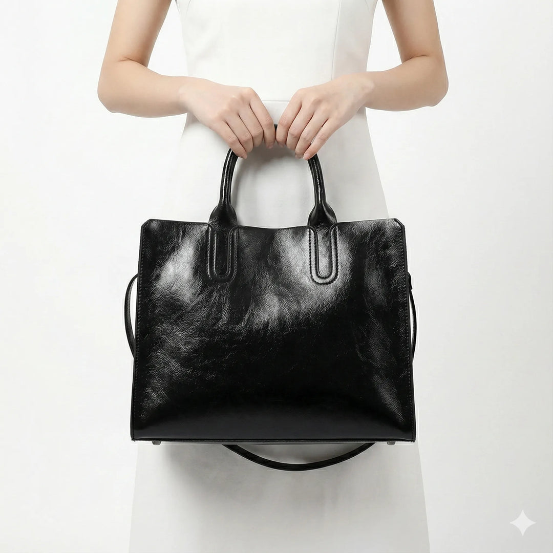 Angélique Rivoli | Sac porté épaule en cuir véritable