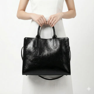 Angélique Rivoli | Sac porté épaule en cuir véritable