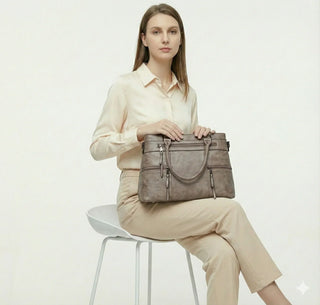 Fleur Marais | Sac à main en cuir véritable