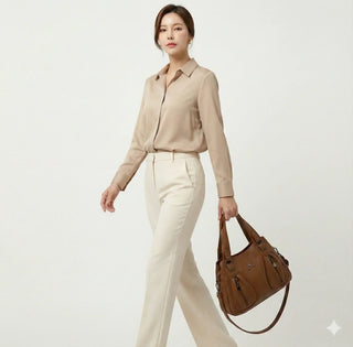Hélène Rivoli | Sac à main en cuir véritable