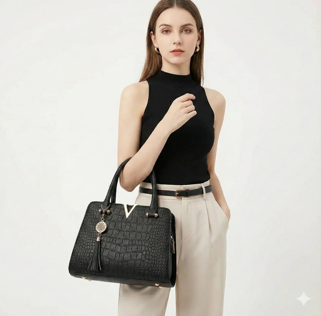 Capucine Rivoli | Sac à main en cuir véritable