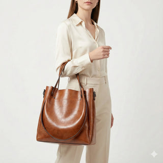 Gabrielle Élysée | Sac à main en cuir véritable