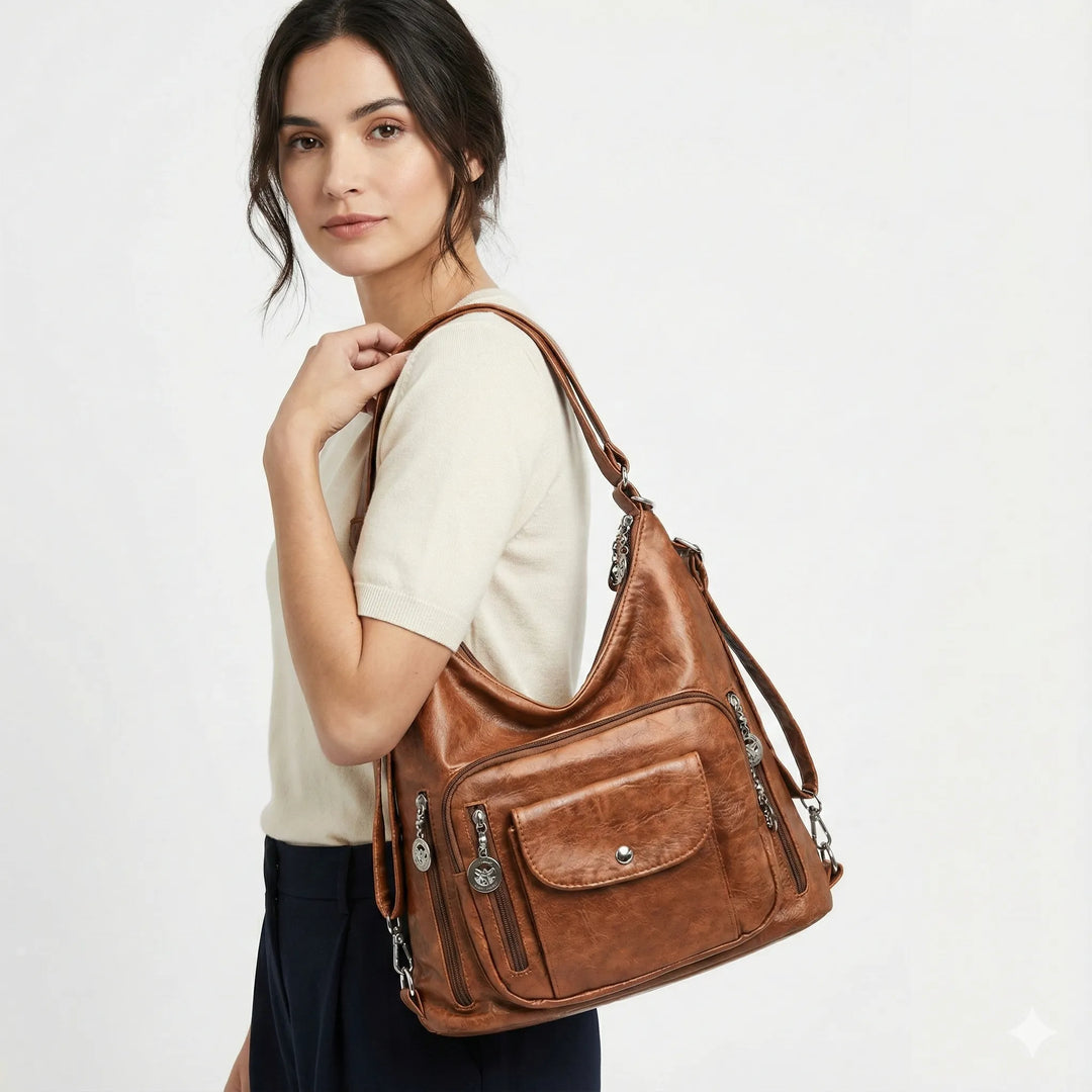 Céleste Paris | Sac à dos en cuir véritable