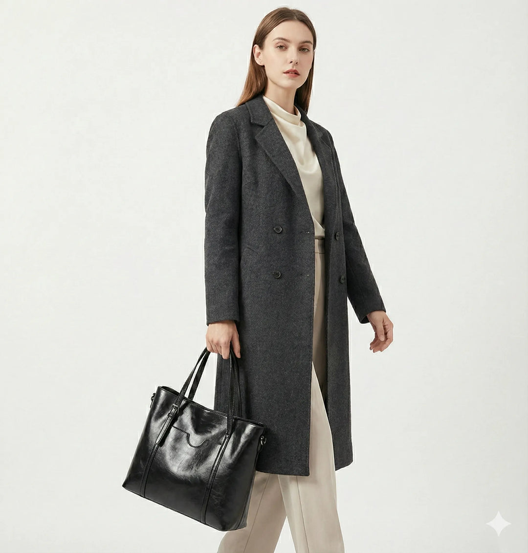 Émilie Paris | Sac à main en cuir véritable