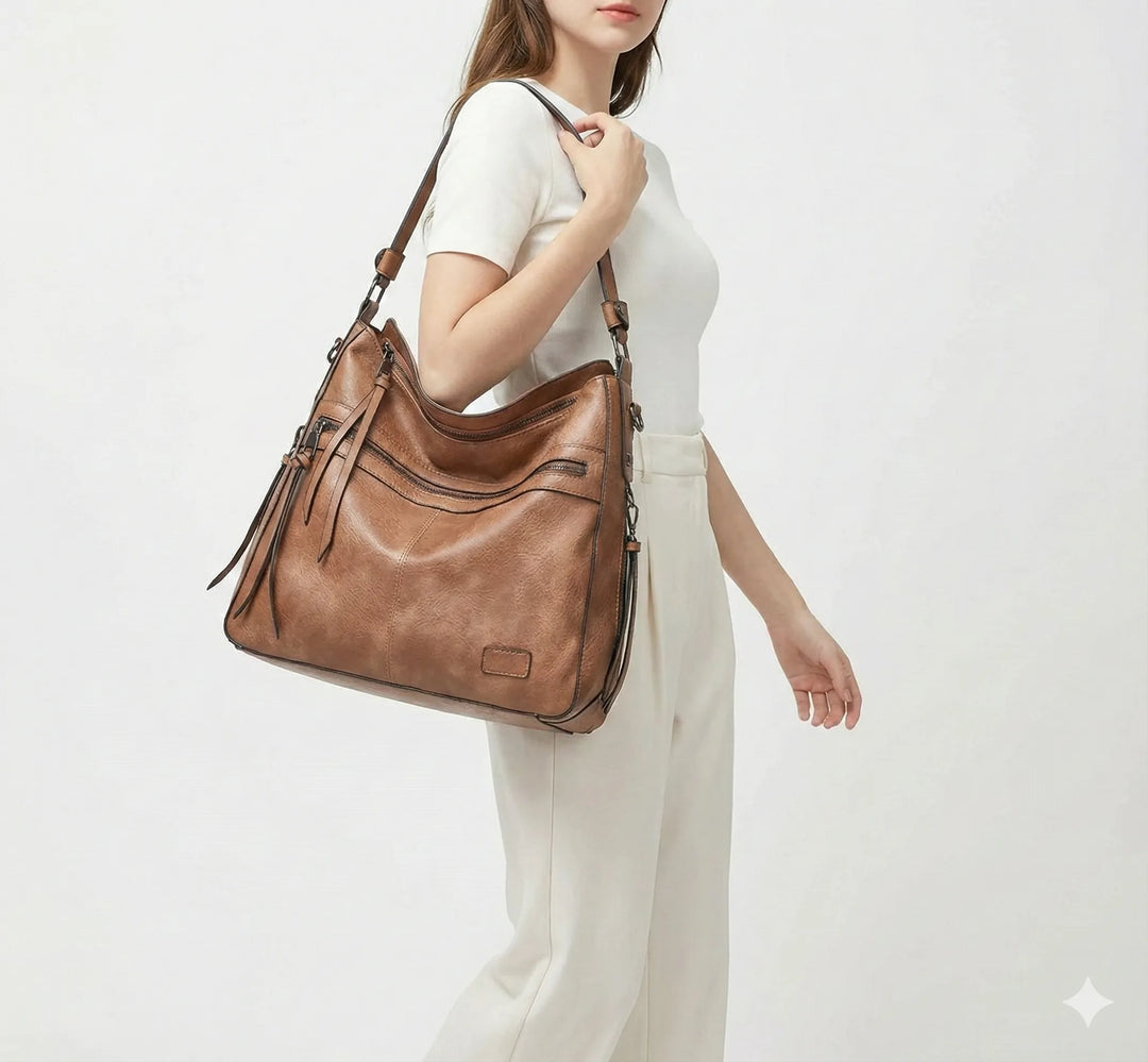 Estelle Rivoli | Sac à main en cuir véritable