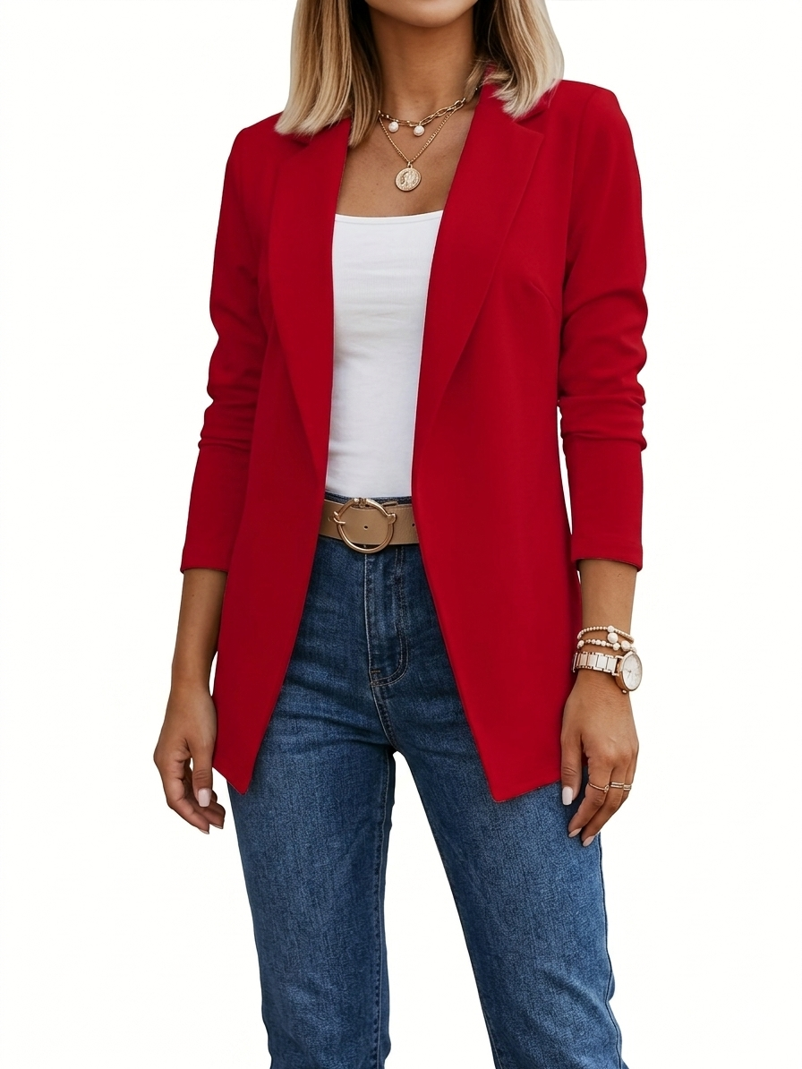 Amélie | Blazer drapé élégant