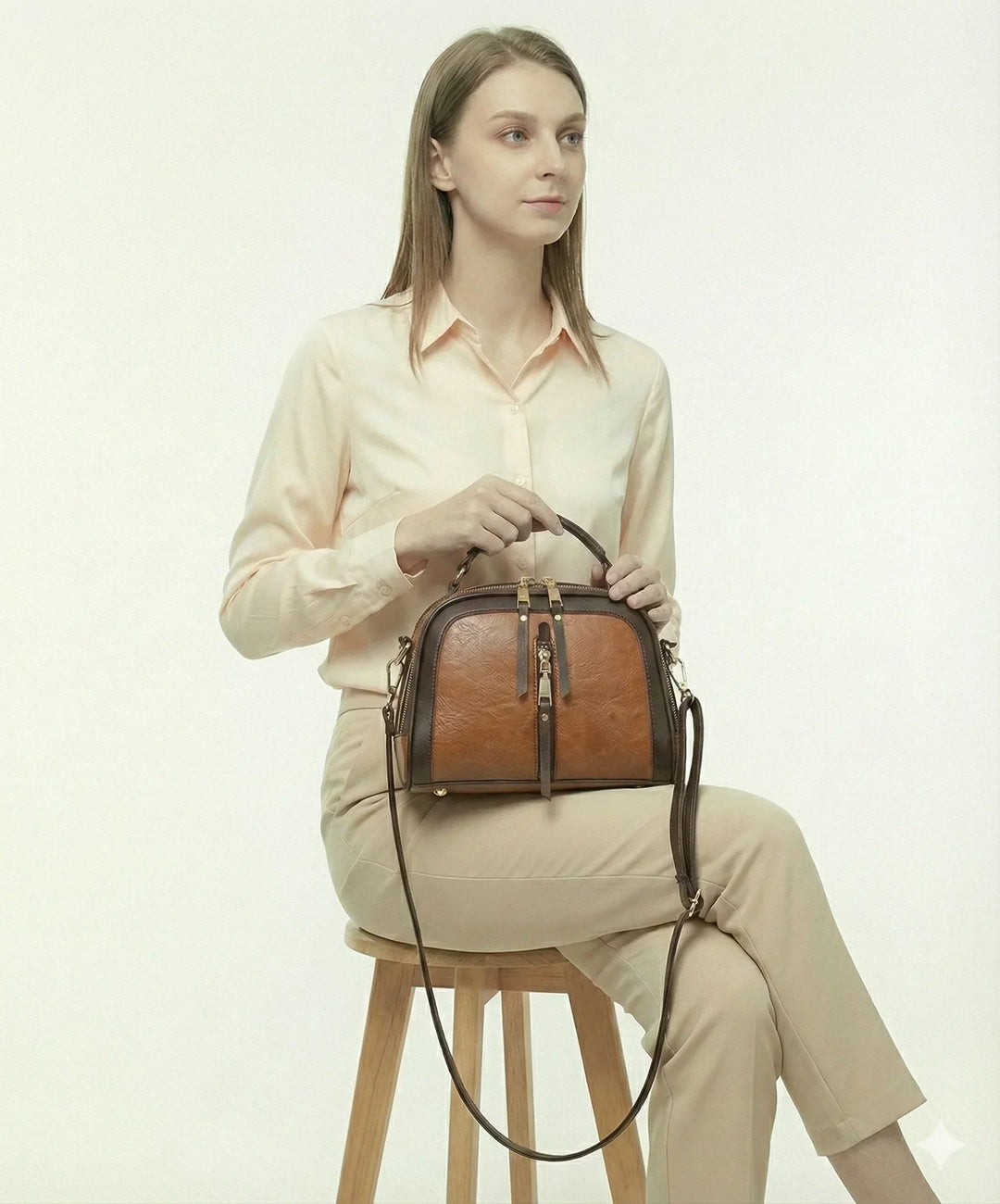 Inès Marais | Sac à main en cuir véritable