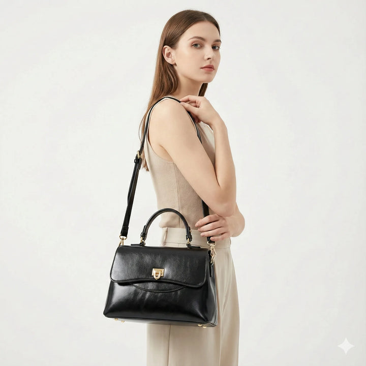 Charlotte Marais | Sac à main en cuir véritable