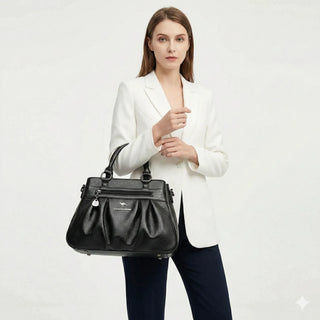 Fleur Rivoli | Sac à main en cuir véritable
