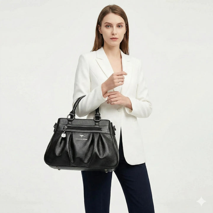 Fleur Rivoli | Sac à main en cuir véritable
