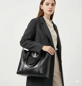 Émilie Paris | Sac à main en cuir véritable