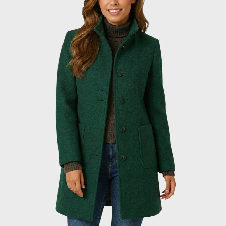 Élodie | Manteau élégant à col montant