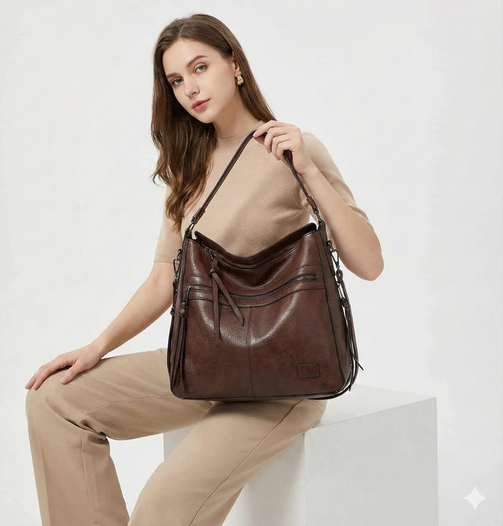 Estelle Rivoli | Sac à main en cuir véritable