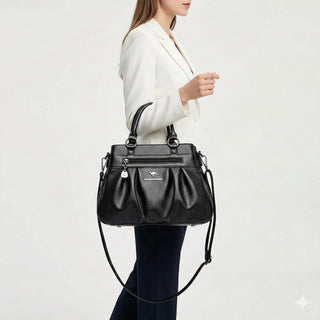 Fleur Rivoli | Sac à main en cuir véritable