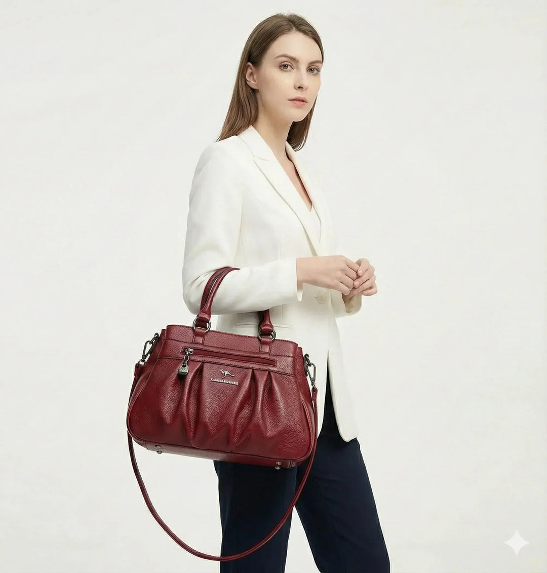 Fleur Rivoli | Sac à main en cuir véritable