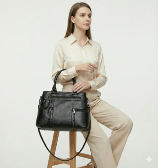 Fleur Marais | Sac à main en cuir véritable