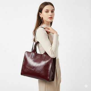 Angélique Rivoli | Sac porté épaule en cuir véritable