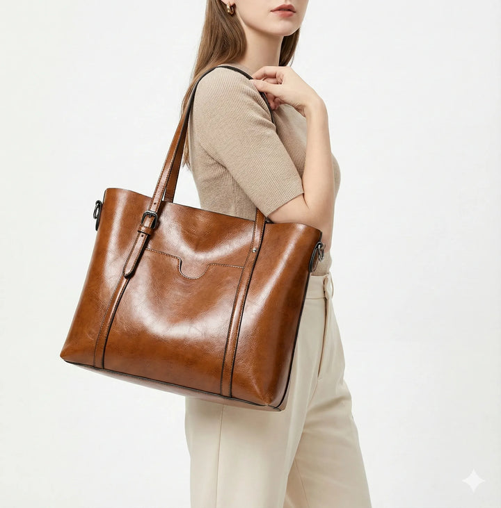 Émilie Paris | Sac à main en cuir véritable