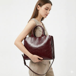 Angélique Rivoli | Sac porté épaule en cuir véritable