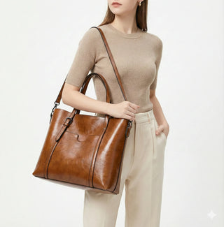 Émilie Paris | Sac à main en cuir véritable