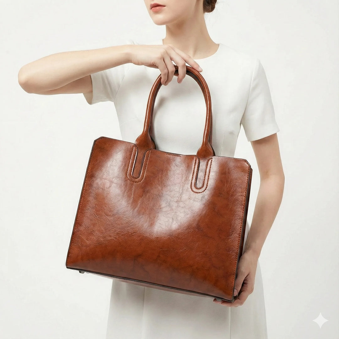 Angélique Rivoli | Sac porté épaule en cuir véritable