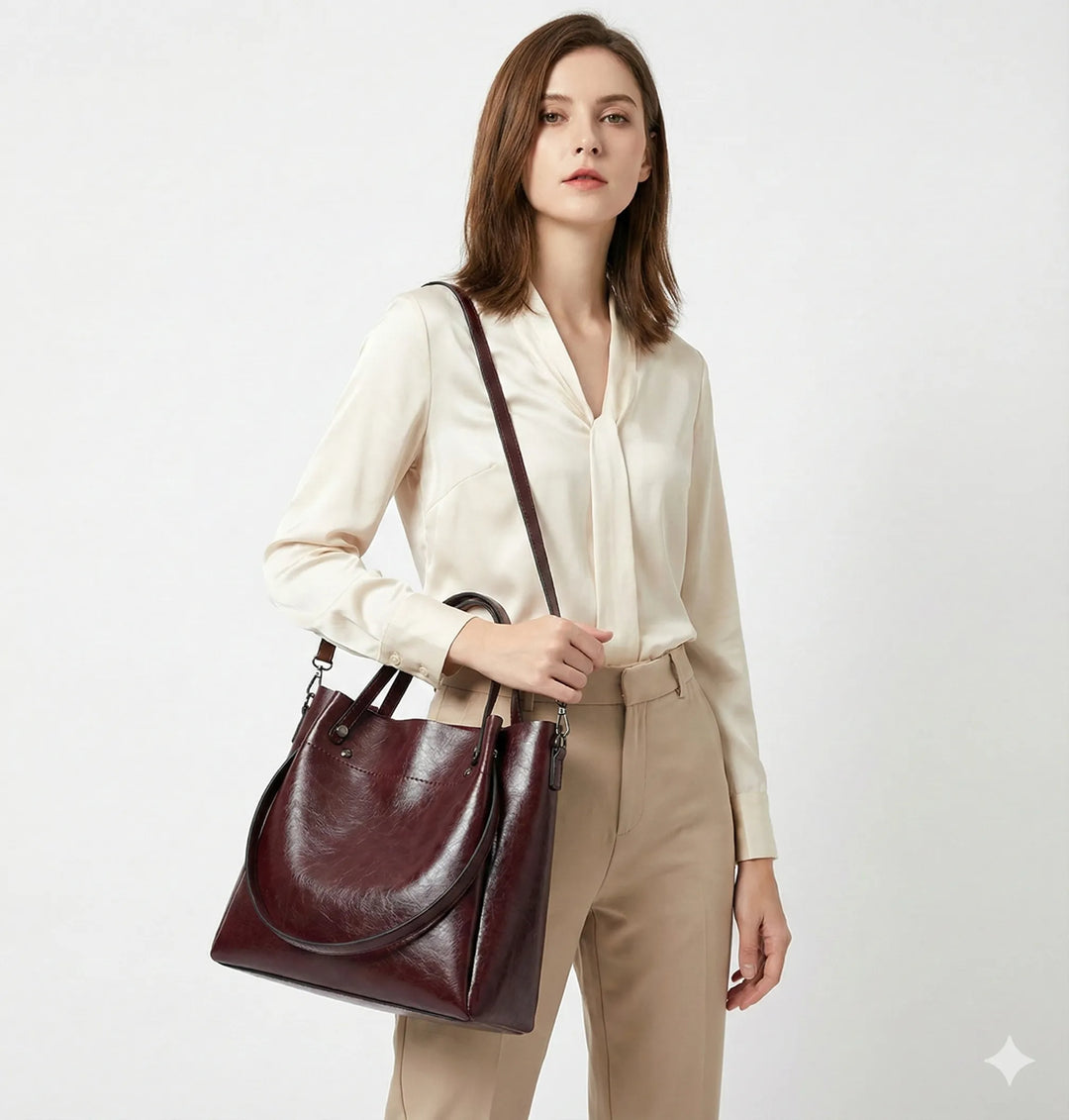 Gabrielle Élysée | Sac à main en cuir véritable