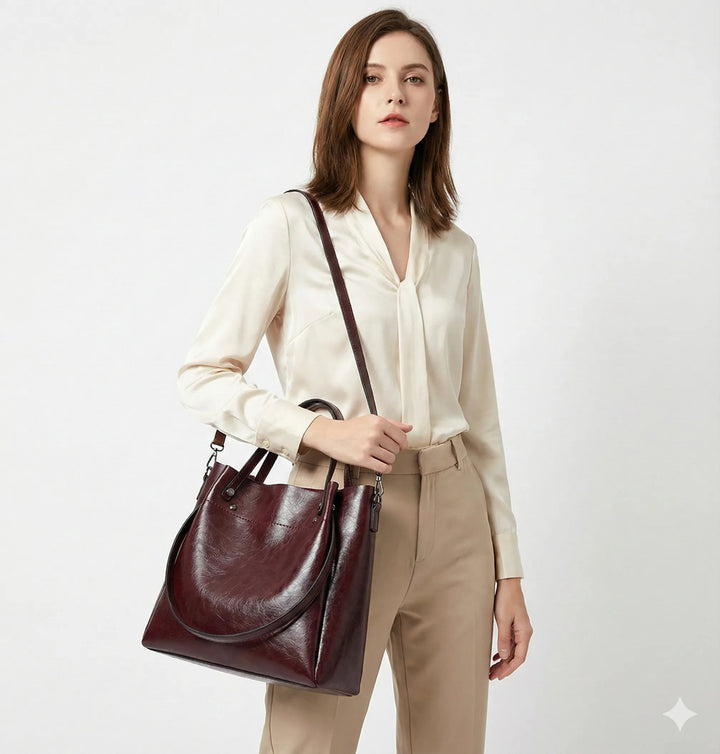 Gabrielle Élysée | Sac à main en cuir véritable