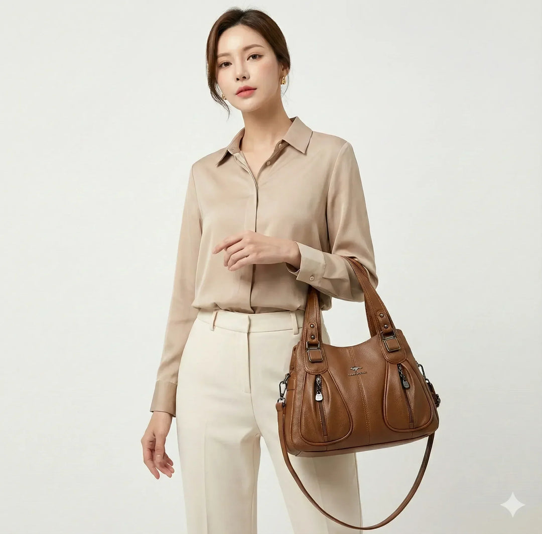 Hélène Rivoli | Sac à main en cuir véritable
