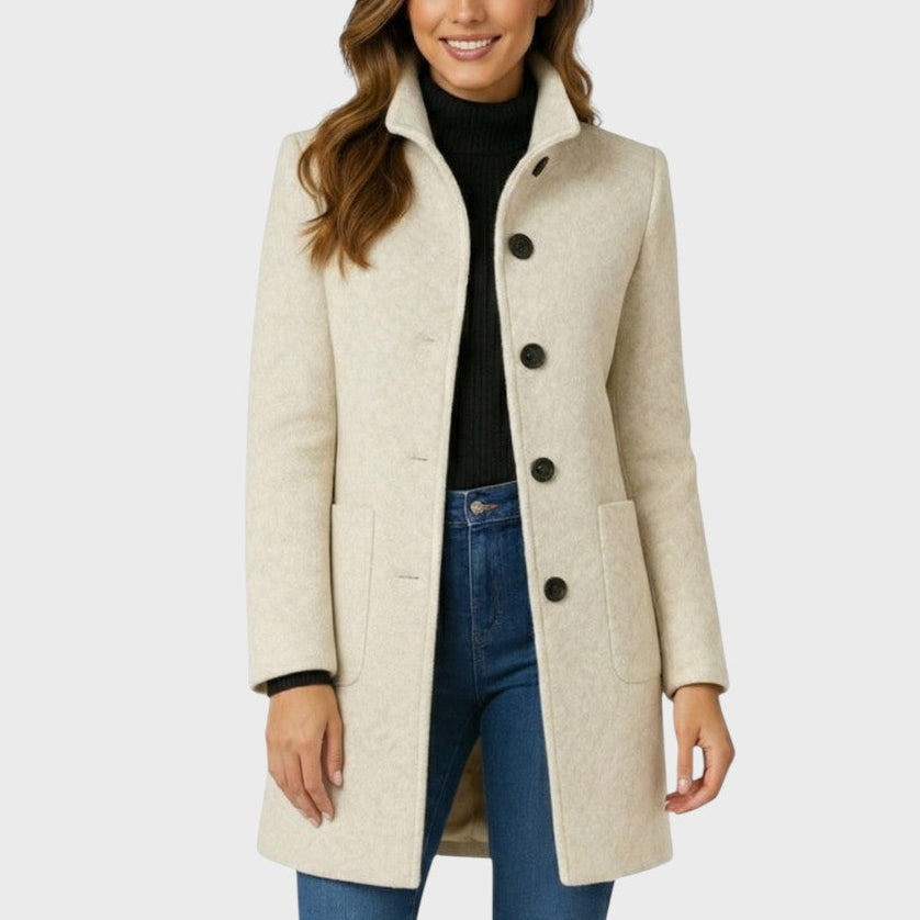 Élodie | Manteau élégant à col montant