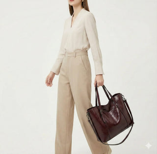 Émilie Paris | Sac à main en cuir véritable
