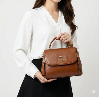 Camille Rivoli | Sac à main en cuir véritable