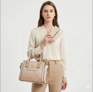 Agathe Paris | Ensemble sac et portefeuille en cuir