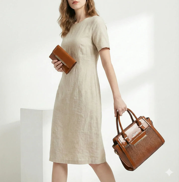 Agathe Paris | Ensemble sac et portefeuille en cuir