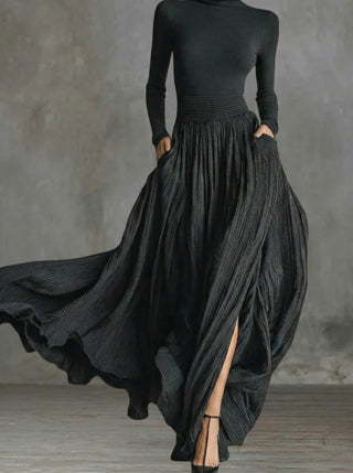 Ophélie | Robe longue à taille haute