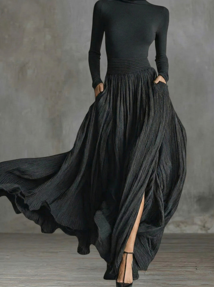 Ophélie | Robe longue à taille haute