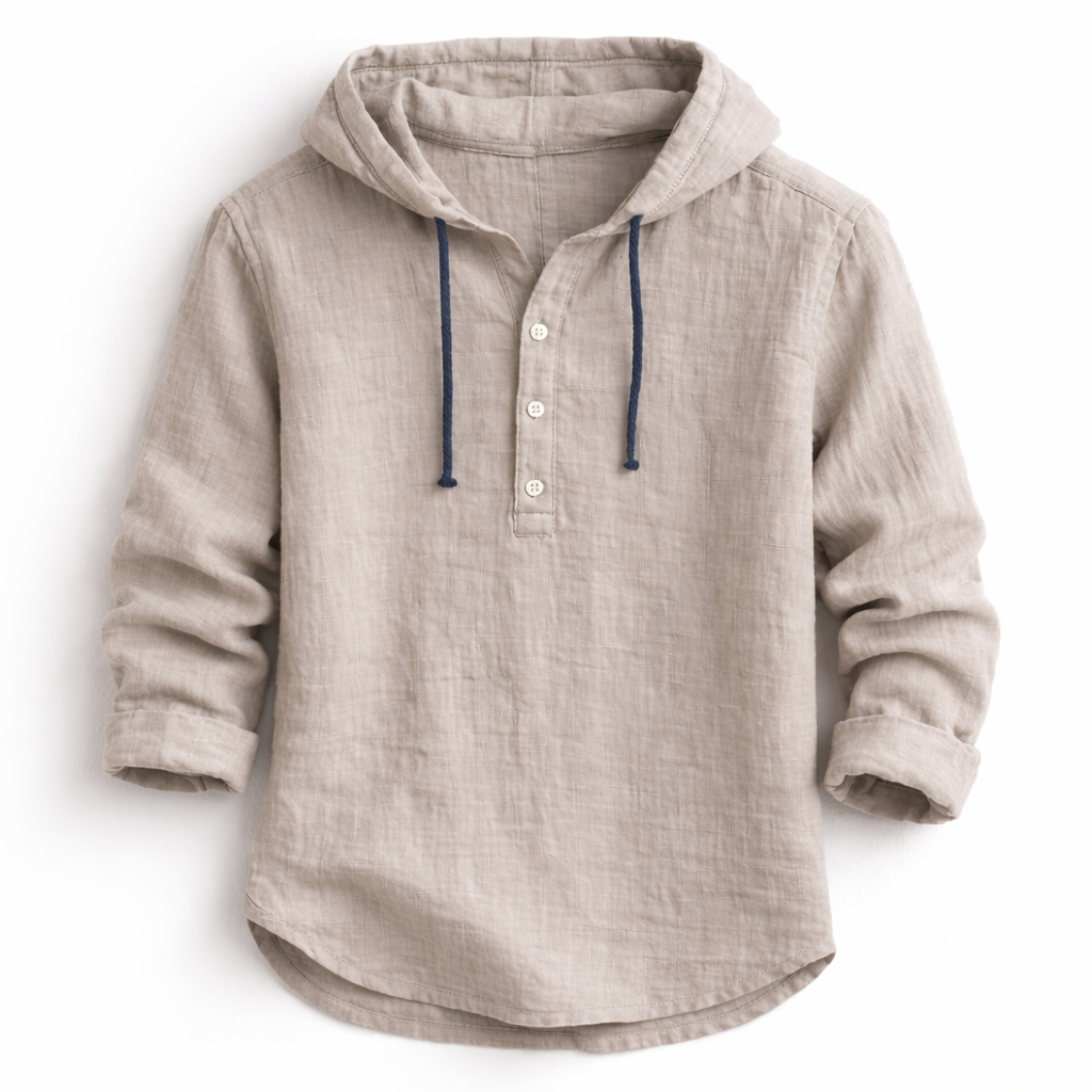 Jérôme | Chemise à capuche en lin