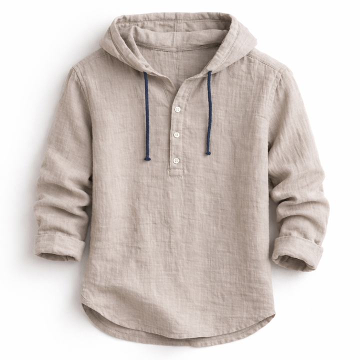 Jérôme | Chemise à capuche en lin