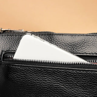 Capucine Lumière | Sac bandoulière en cuir véritable